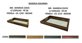 BANDEJA 25X35 CM COM ESPELHO-PE DE PEROLA