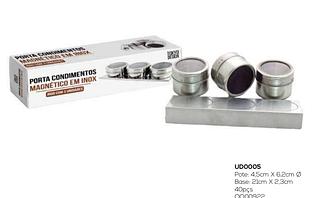 KIT PORTA CONDIMENTO DE METAL
