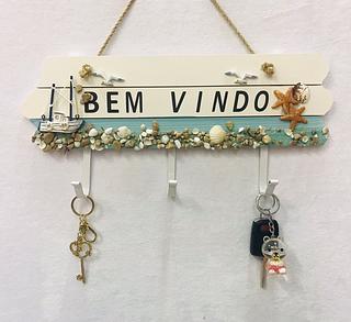 Artesanato de gancho de parede criativo estilo marinho