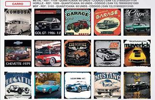 linha de quadros metal 20x20 cm