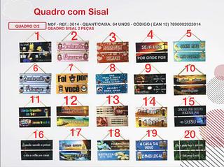 QUADRO COM SISAL 2 PEÇAS