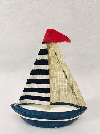 Artesanato criativo de decoração de veleiro estilo marinho