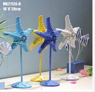 estrela do mar de resina decorativa