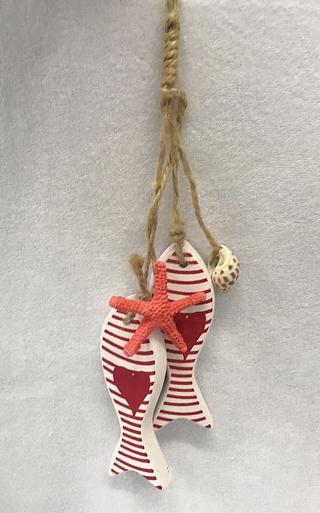 OBJETO DE DECORACAO, PENDENTE DE PEIXE DECORACAO NAUTICA