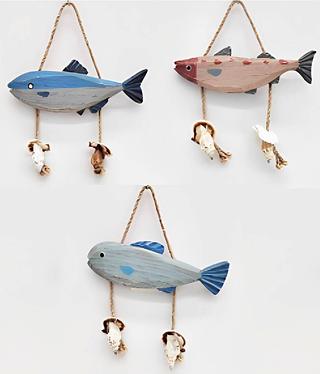 Pendente de decoração para paredes de estilo oceano peixes