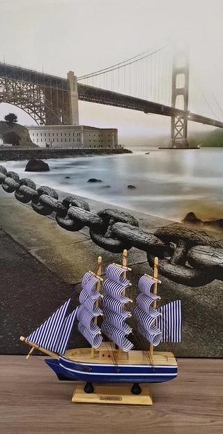 ORNAMENTO EM MDF CARAVELA 24CM