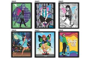 QUADRO DECORATIVO 30X40 S/ VIDRO - SIMPLES