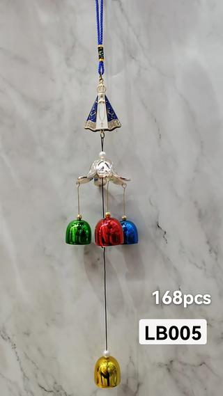 SINOS DOS VENTOS EM METAL E NAILON COM ENFEITES PARA DECORAR