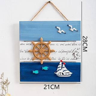 Listagem do oceano variedade criativa de decoração de parede de decoração de leme de âncora de farol de modelagem