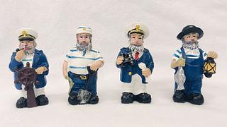 Ornamento de artesanato de marinheiro de personagem de resina