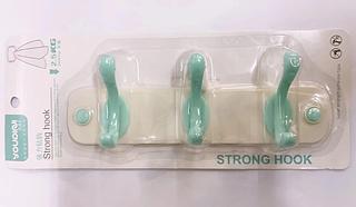 Gancho pegajoso simples e forte gancho de parede criativo gancho de cortina de cortina - gancho triplo