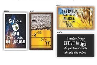 QUADRO PORTA TAMPINHA 25X40 C/ VIDRO - SIMPLES