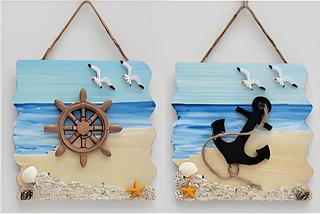 Pendente quadro decorativo em estilo oceano