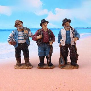 DECORACAO DE MESA BONECO DE CERAMICA DE MARINHEIRO