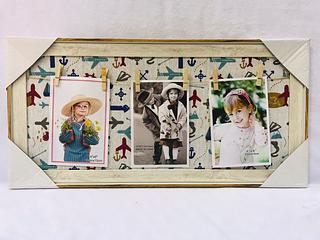 Porta Retrato moldura de lantejoulas com algodao