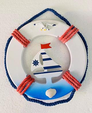 Artesanato de parede estilo marinho