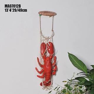 Simulação de resina de lagostim pingente criativo artesanato decorativo