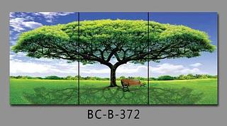 QUADRO EM VIDRO TRIO COM 3 60X80X3 CM