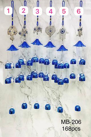 SINOS DOS VENTOS METAL E NAILON COM ENFEITES PARA DECORAR PLASTICO