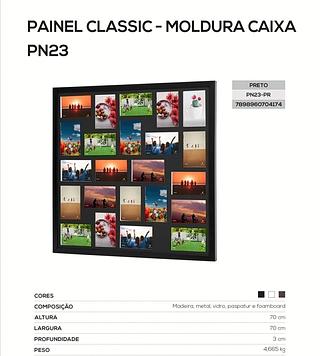 PORTA RETRATO 10X15 P/23 FOTOS BRANCA PN23