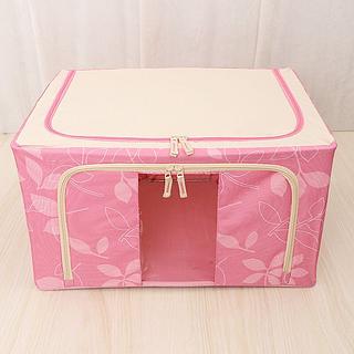 Caixa de armazenamento impermeável dobrável de tecido Oxford com armação de aço