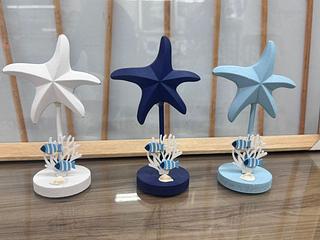 Estrela com suporte decorativo p/mesa