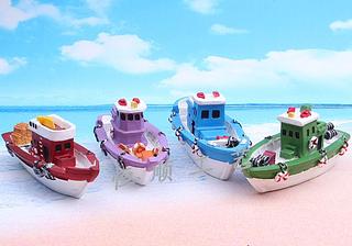 DECORATIVO DE MESA DE CERAMICA EM FORMATO DE BARCO