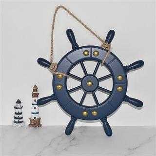 OBJETO DE DECORACAO, VOLANTE NAUTICO DECORATIVO -TAMANHO: PEQUENO - MATERIAL: PLASTICO