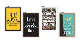 QUADRO PORTA TAMPINHA 20X30 C/ VIDRO - SIMPLES