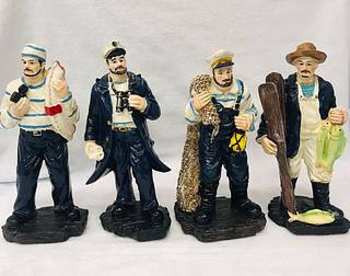 Ornamento de artesanato de marinheiro de personagem de resina