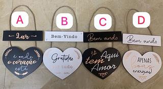 ITEM DE DECORACAO PLACA EM MDF COM FRASES DE TAMANHO 20CM