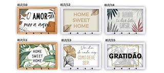 QUADRO PORTA CHAVE 17X25 CM