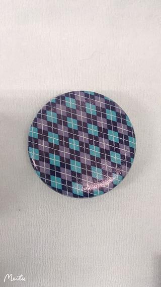 Mini espelho de maquiagem portátil dobrável redondo