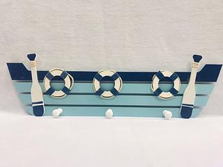 OBJETO DE DECORACAO, BARCO DECORACAO NAUTICA - TAMANHO:PEQUENO - COM GANCHO