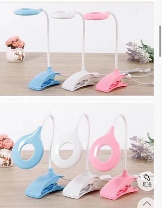 Lâmpada de mesa proteção para os olhos LED aprendizagem criativa função de mesa de presente de carregamento USB clipe dobrável lâmpada de mesa