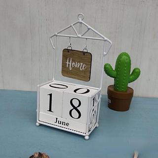 OBJETO DE DECORACAO, CALENDARIO DE DECORACAO-MATERIAL: METAL COMUM