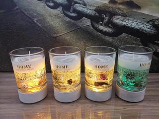 Artesanato de mesa de vela LED colorida que muda de cor