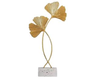 Objeto de metal p/mesa decorativo grande