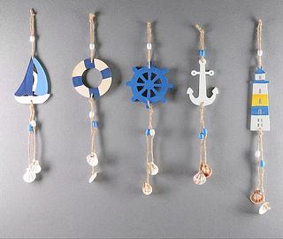 OBJETO DE DECORACAO, PENDENTE BOIA, FAROL,BARCO, VOLANTE NAUTICO E ANCORA DE DECORACAO NA